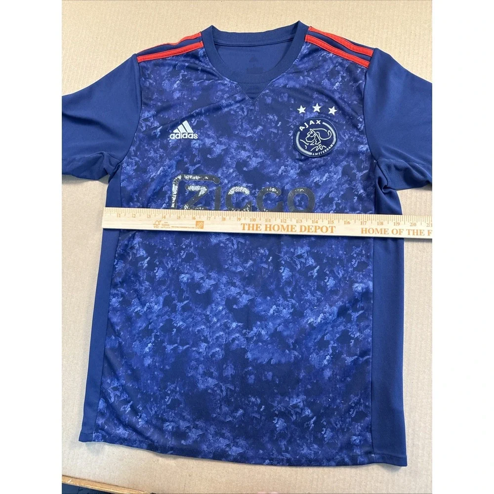 Adidas Ajax Amsterdam‎ Soccer Jersey Sz Large, Navy Blue